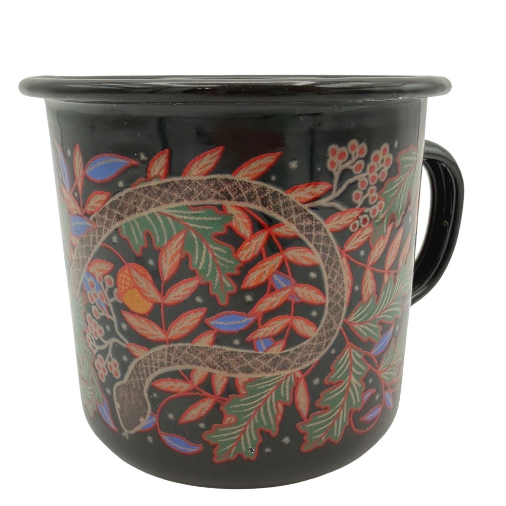 OwlCrate Cruel Prince Holly Black Cardan Bookish Snake Botanical Tin Mug Cup